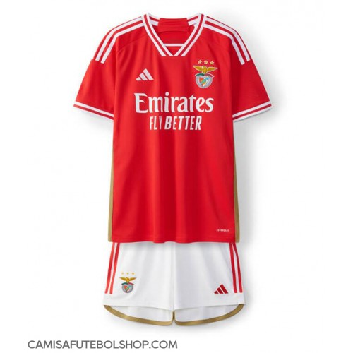 Camisa de time de futebol Benfica Replicas 1º Equipamento Infantil 2023-24 Manga Curta (+ Calças curtas)